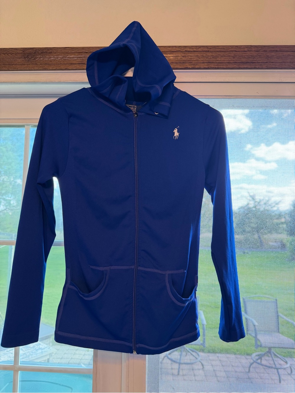Polo by Ralph Lauren Blue Full-Zip Hoodie. B134
